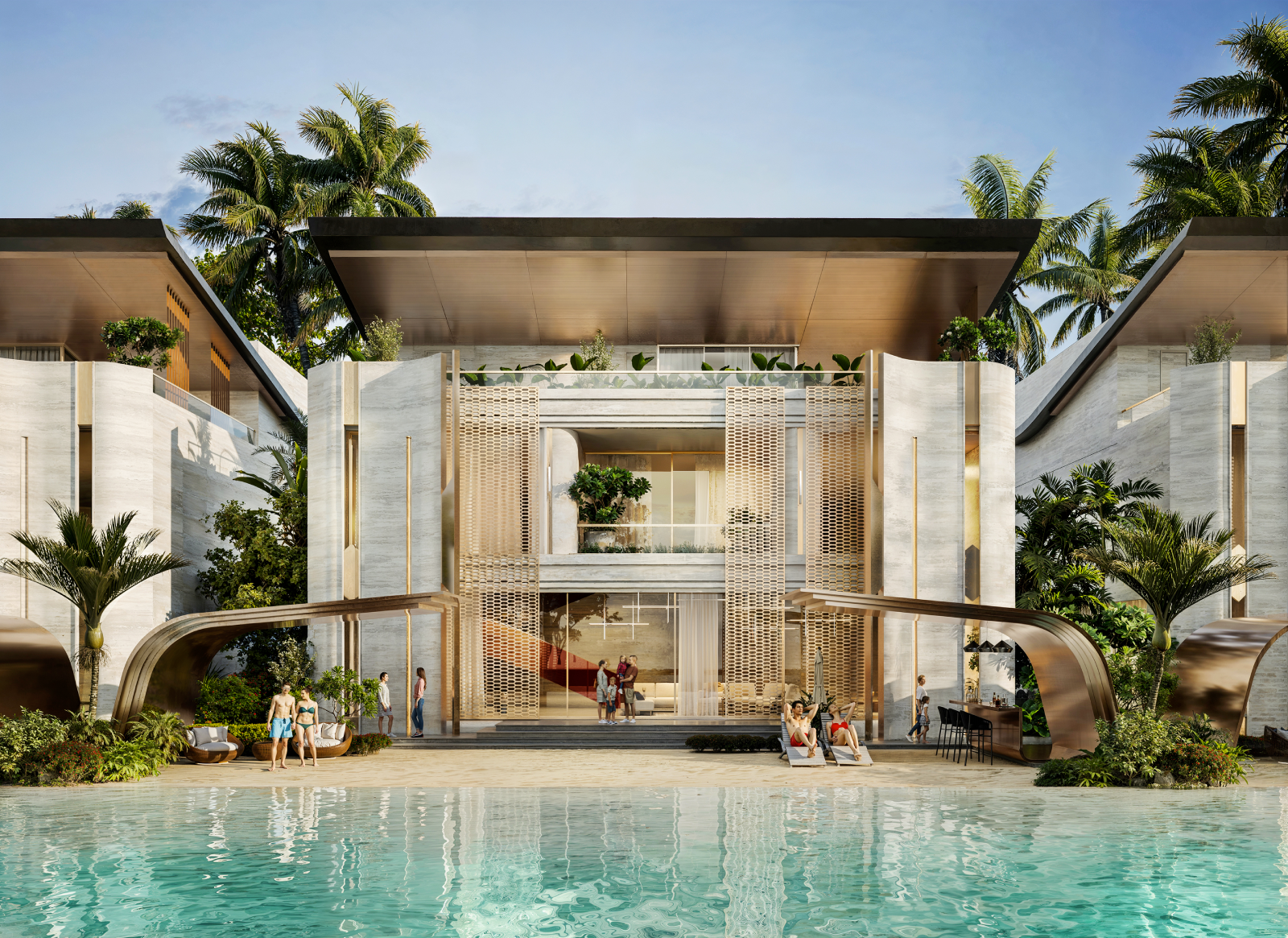 luxury coastal lifestyle with infinity pool and ocean views